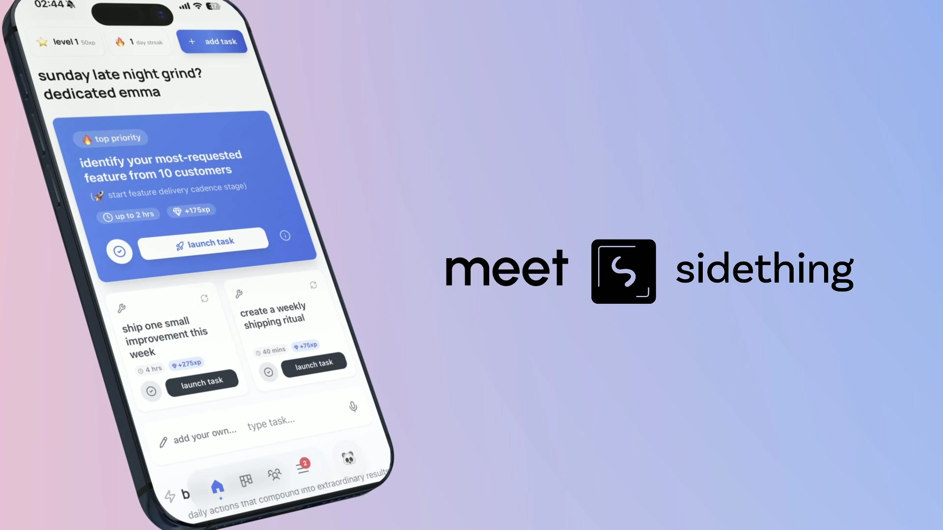 sidething product demo video preview